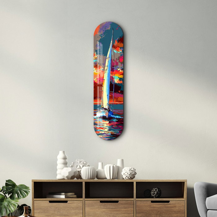 Wallity Sailing Boat Painting 1 - Pintura Decorativa de Vidrio Templado Wallity Sailing Boat Painting 1 - Pintura Decorativa de Vidrio Templado